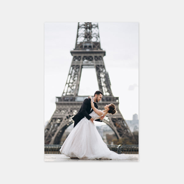 Carton remerciement mariage paris aquarelle
