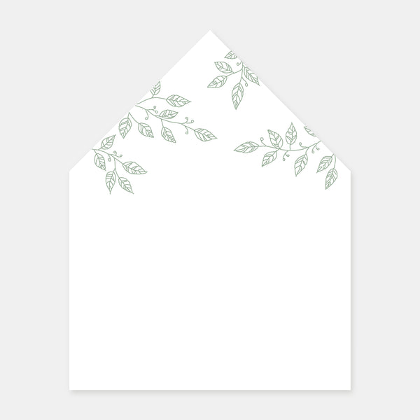 Doublure enveloppe feuillage - 50ex
