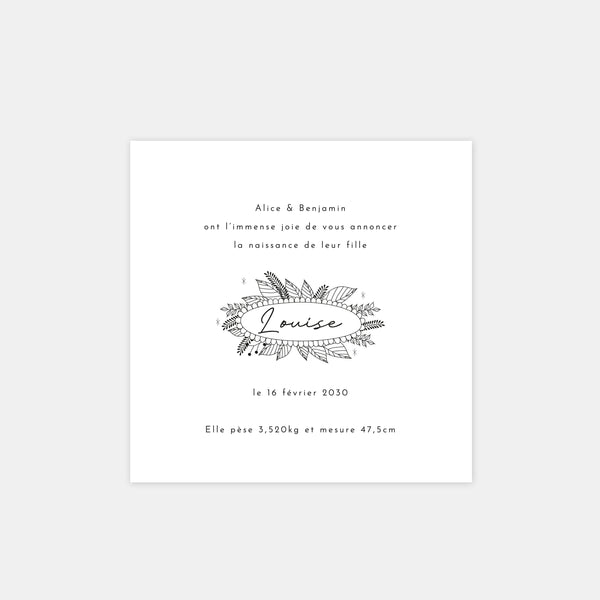 Unicorn birth announcement