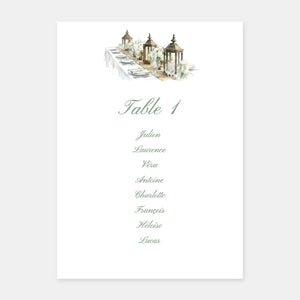 Plan de table de mariage Domaine de Quincampoix - 5ex