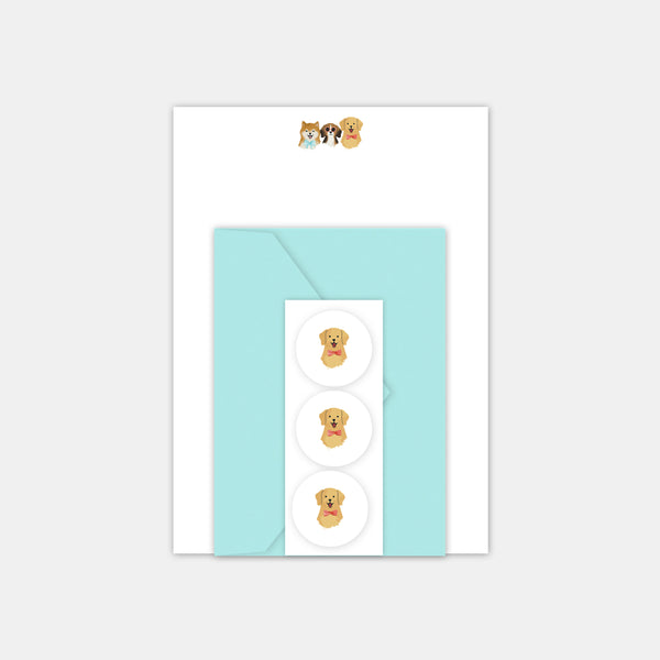 Set de papiers à lettre - les Chiens