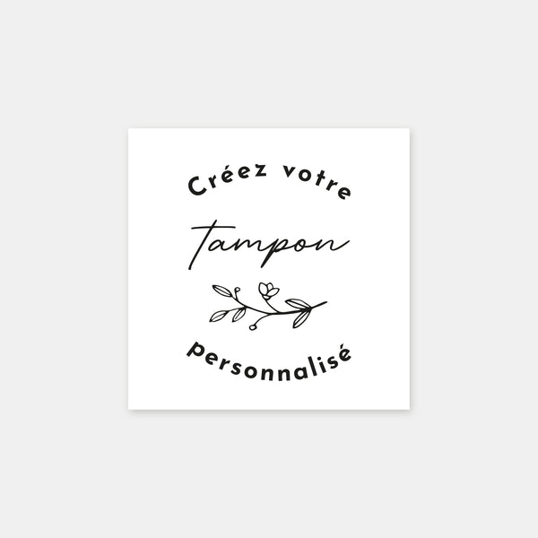 Mon tampon personnalisé en format carré