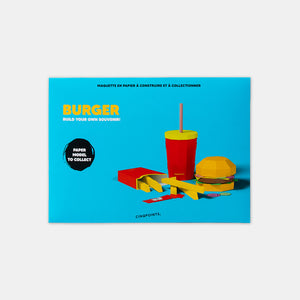 3D-Papiermodell – Burger