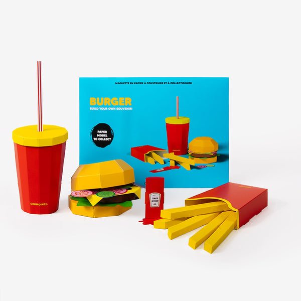 3D paper model - Burger
