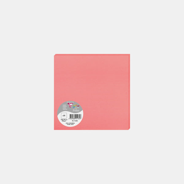 Card 160x160 vellum 210g litchi Pollen