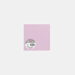 Carte 135x135 velin 210g rose dragée Pollen
