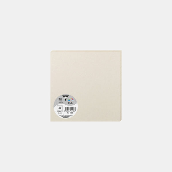 Card 160x160 iridescent 210g ivory iridescent Pollen