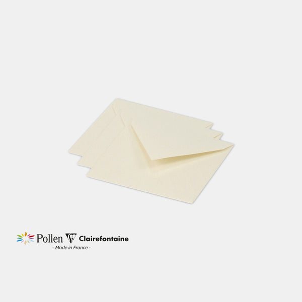 Enveloppe 120x120 irisé 120g ivoire irisé Pollen