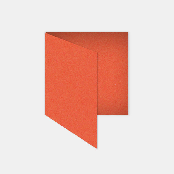 Pre-folded card 130x260mm kraft terracotta