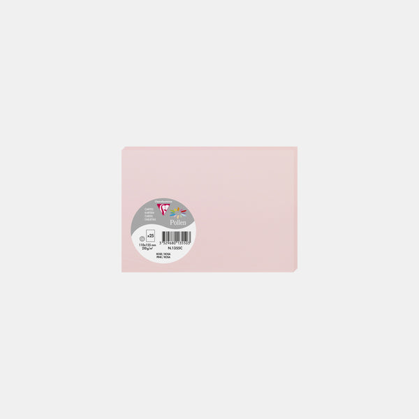 Card 110x155 vellum 210g pink Pollen