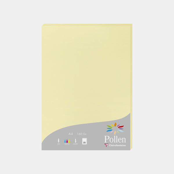 A4-Pergamentblatt, 160 g, kanariengelber Pollen
