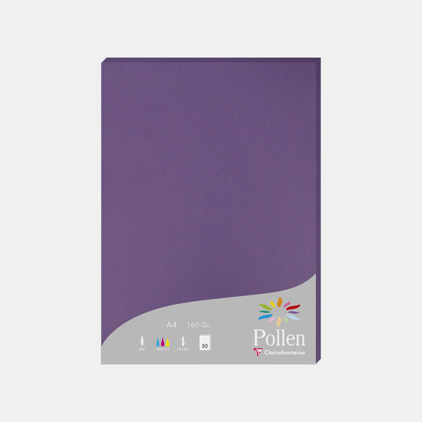 A4-Pergamentblatt, 160 g, violetter Pollen