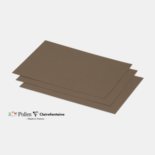 Card 158x222 vellum 210g taupe brown Pollen