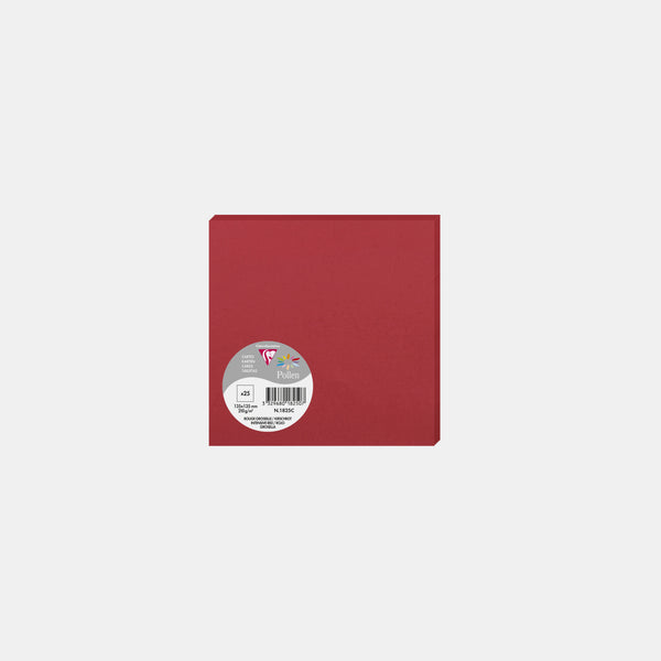 Card 135x135 vellum 210g red currant Pollen