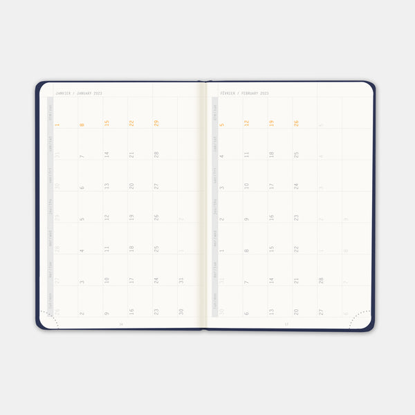 Rhodia 2024 A5 Mitternachtsblauer Terminkalender