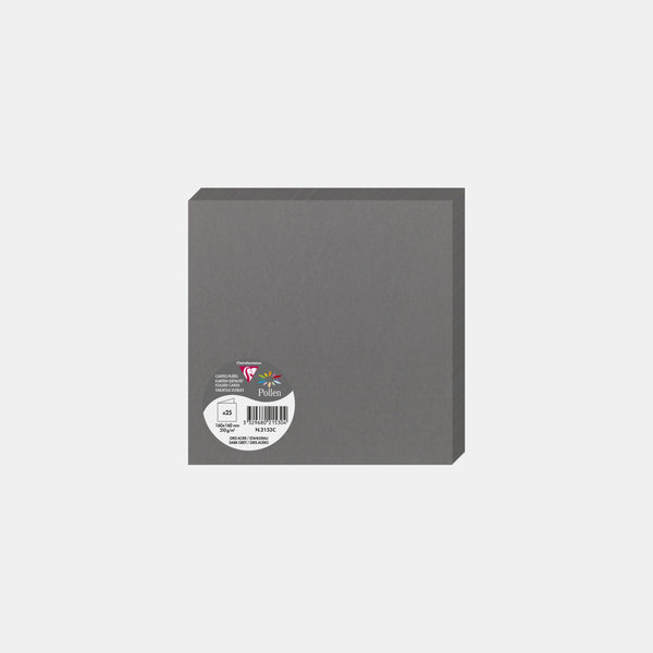 Pre-folded card 160x320 vellum 210g steel gray Pollen