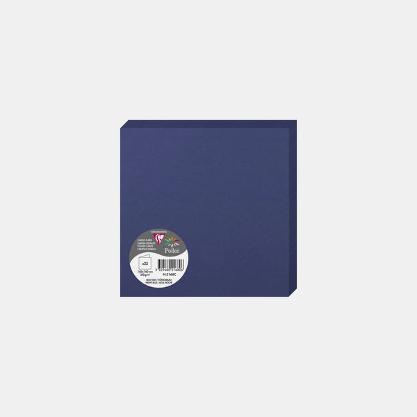Pre-folded card 160x320 vellum 210g midnight blue Pollen