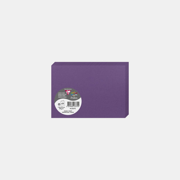 Pre-folded card 110x210 vellum 210g purple Pollen