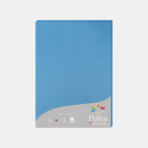 A4-Pergamentblatt, 210 g, türkisblauer Pollen