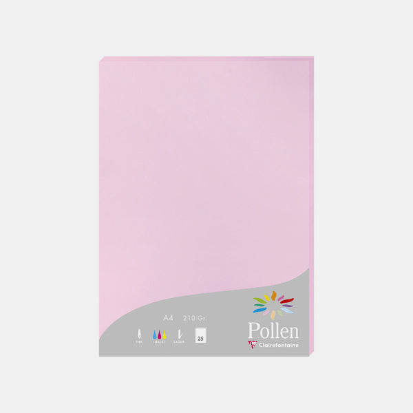 A4 vellum sheet 210g sugared pink Pollen