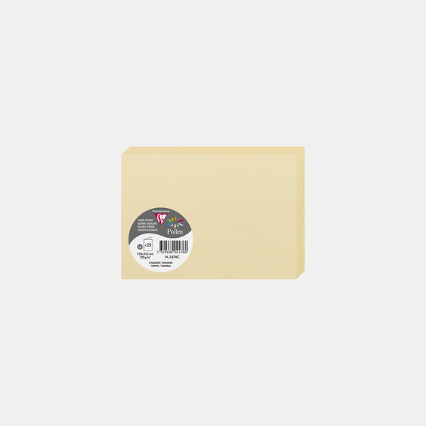 Pre-folded card 110x210 vellum 210g buff Pollen