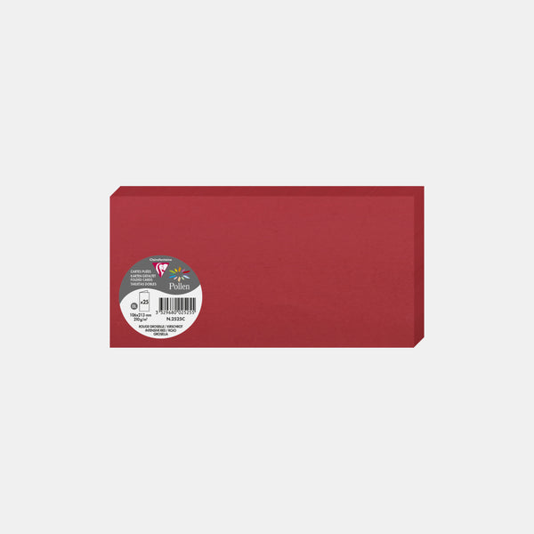 Vorgefaltete Karte 213 x 213 Pergament 210 g johannisbeerroter Pollen