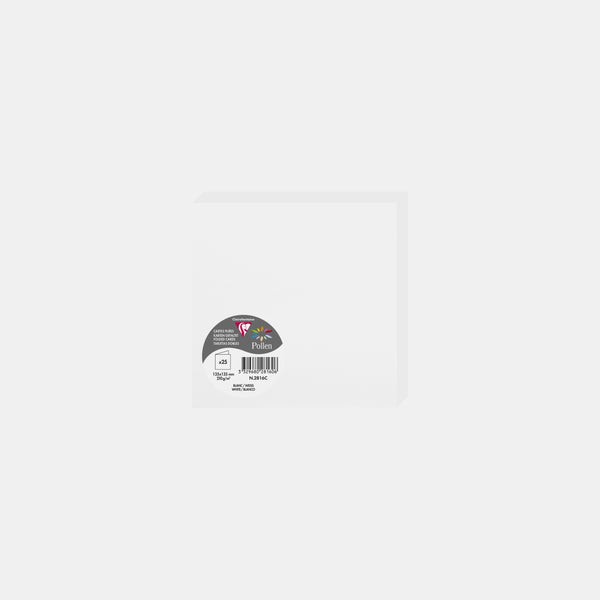 Pre-folded card 135x270 vellum 210g white Pollen
