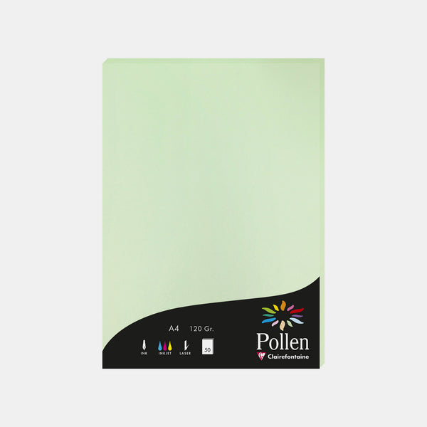 Feuille A4 velin 120g vert Pollen