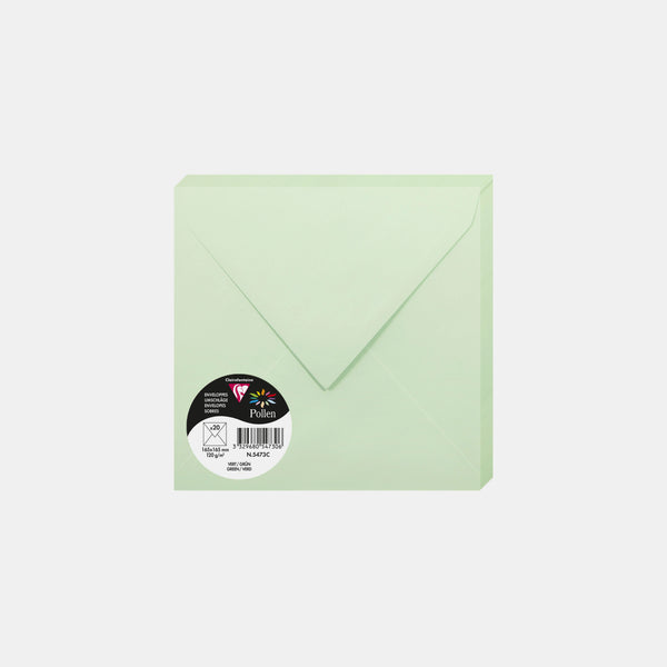 Envelope 165x165 vellum 120g green Pollen