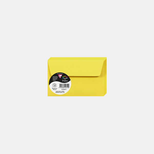 Enveloppe 90x140 velin 120g jaune soleil Pollen