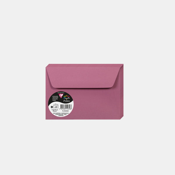 Envelope 114x162 vellum 120g pink hydrangea Pollen