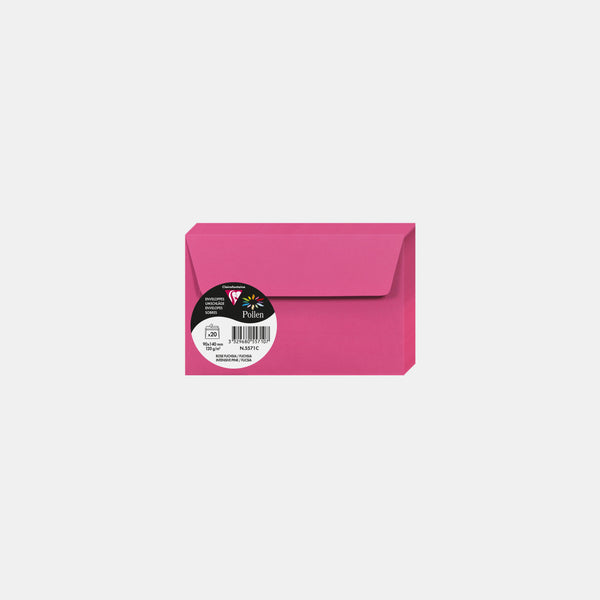 Enveloppe 90x140 velin 120g rose fuchsia Pollen