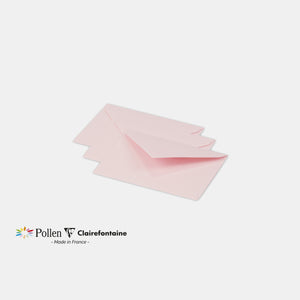 Enveloppe 75x100 velin 120g rose Pollen