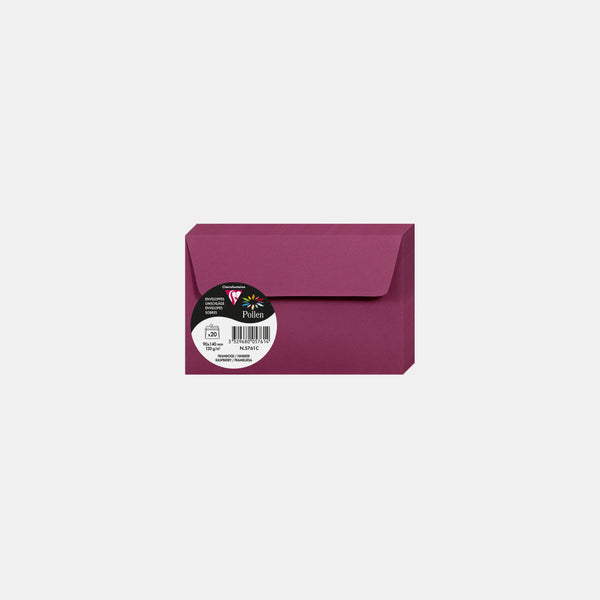 Envelope 90x140 vellum 120g raspberry Pollen