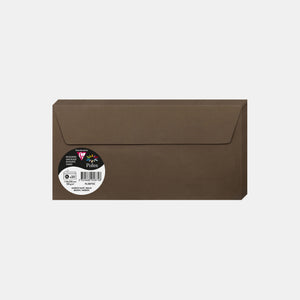 Enveloppe 110x220 velin 120g marron taupé Pollen