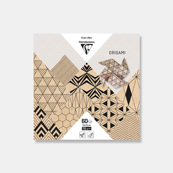 Papier origami 15x15 cm - Krafty - 60 feuilles