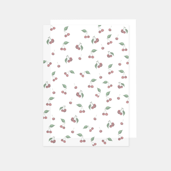 A4-Blatt bedrucktes Transparentpapier 90g Kirschen