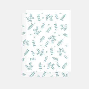 A4-Blatt, bedrucktes Transparentpapier, 90 g, Eukalyptus