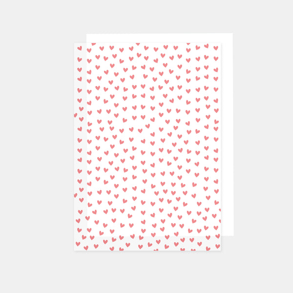 A4 sheet of printed tracing paper 90g heart