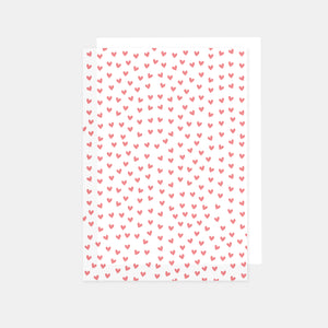 A4-Blatt bedrucktes Transparentpapier, 90 g, Herz