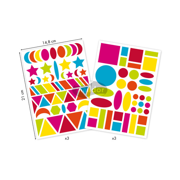 Helle geometrische BABY-Aufkleber