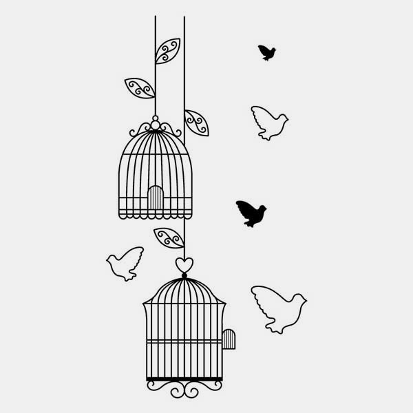 Bird cage stamp