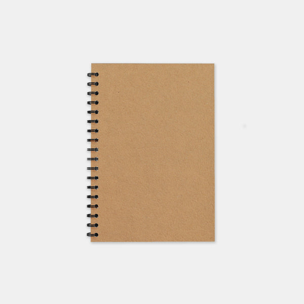 Carnet recycle kraft 105x155 pages unies