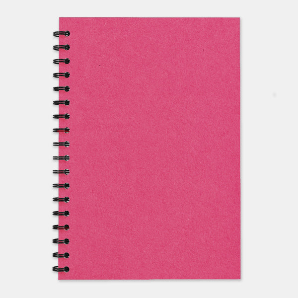 Fuschia-Recycling-Notizbuch, 210 x 297 einfache Seiten