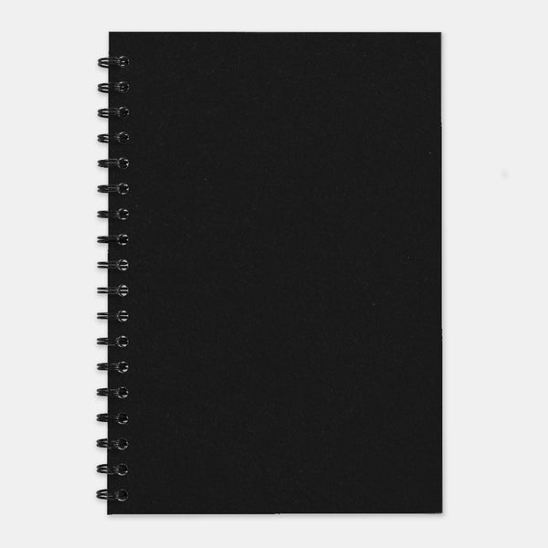 Black recycled notebook 210x297 plain pages
