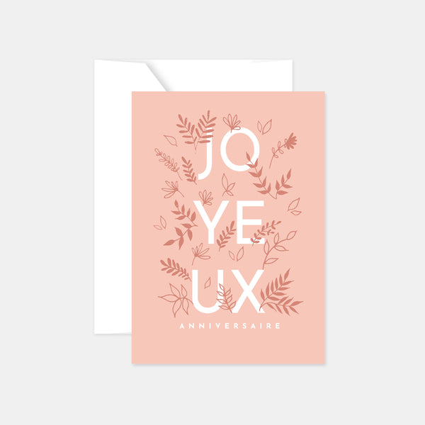 Birthday Card - Peach Vegetable