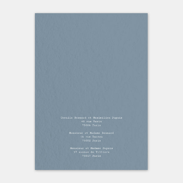 Brindille kraft wedding invitation