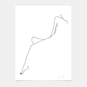 Tirage d'Art édition limitée Woman Laying - 01