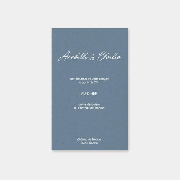 Elegante Hochzeitseinladungskarte aus Kraftpapier