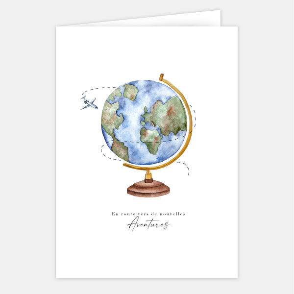 Grande carte Mappemonde - En route vers une nouvelle Aventure